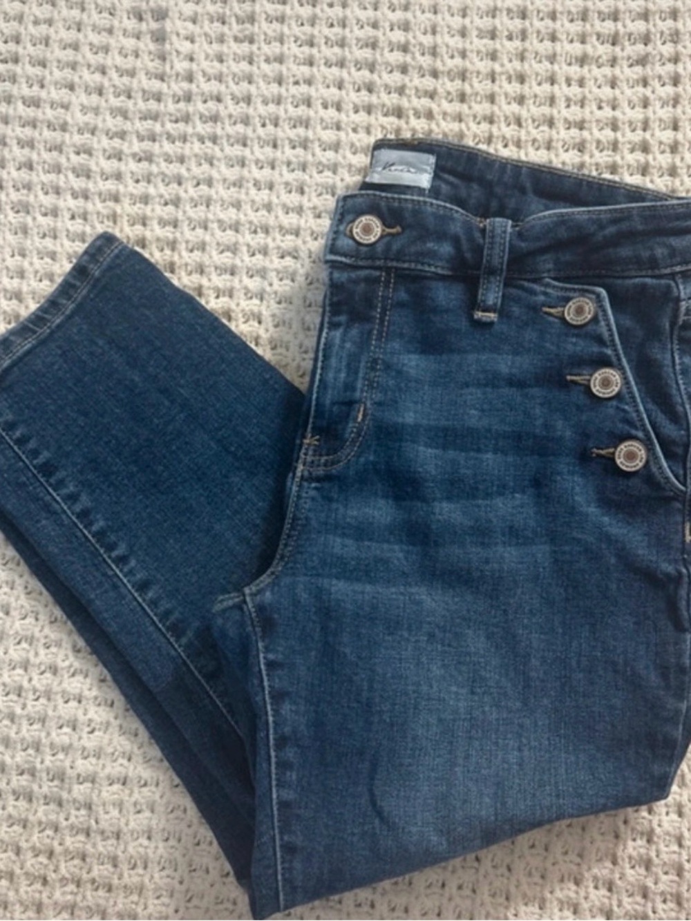 Kancan Capri High-Rise Dark Blue Women’s Jeans